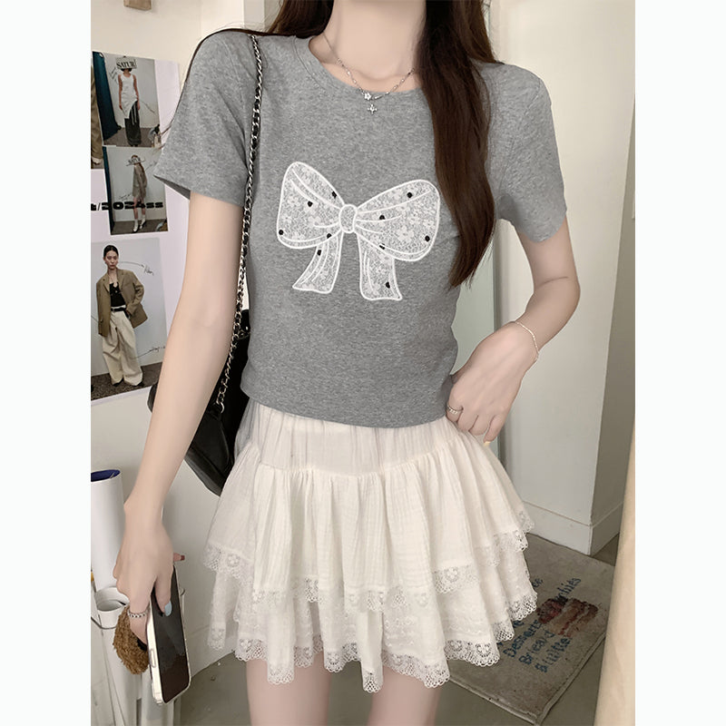 Round Neck Bow Top