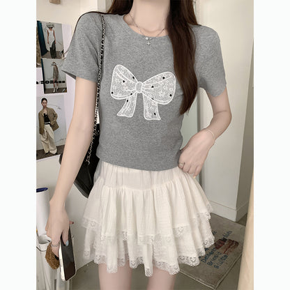 Round Neck Bow Top