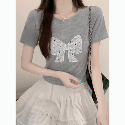 Round Neck Bow Top