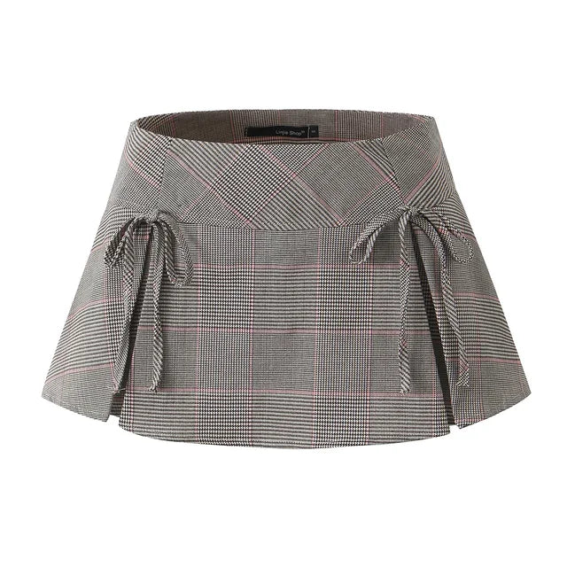 Mini Skirts Bow Tie