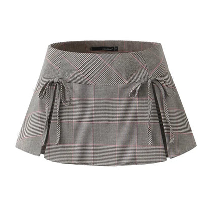 Mini Skirts Bow Tie