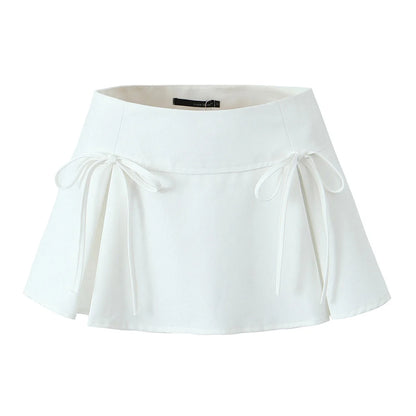 Mini Skirts Bow Tie