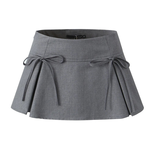 Mini Skirts Bow Tie