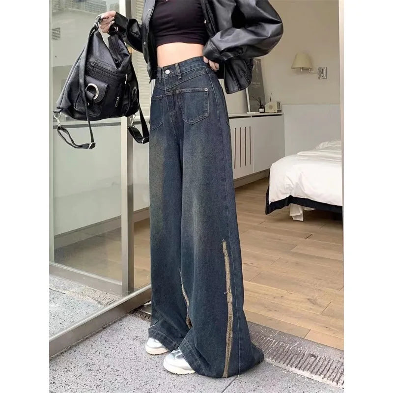 High-Waisted Oversized Wide Leg Jeans