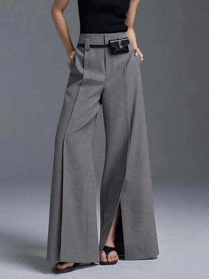 High-Waisted Split Pants