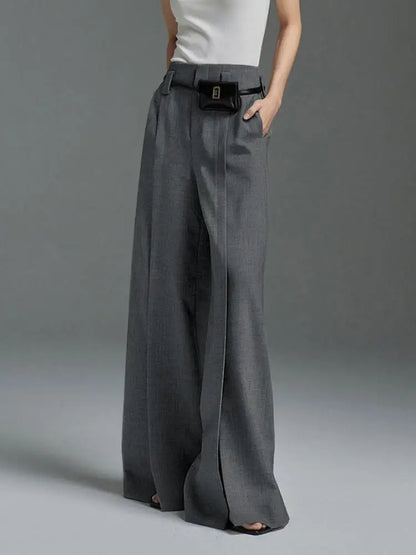 High-Waisted Split Pants