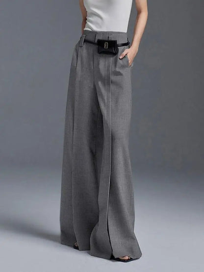 High-Waisted Split Pants