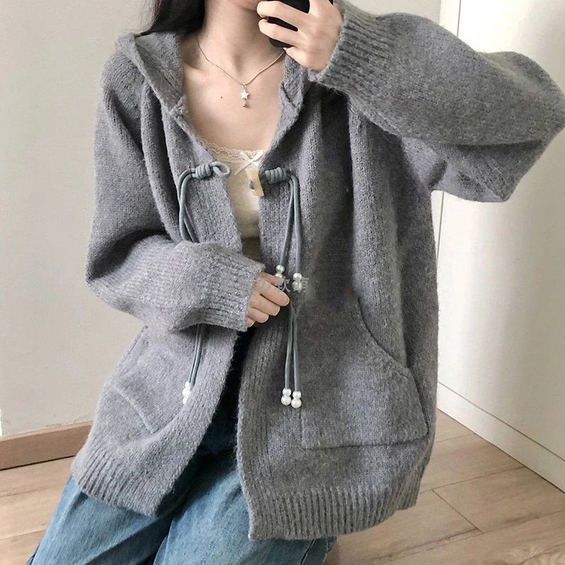 Hooded Knit Jacket