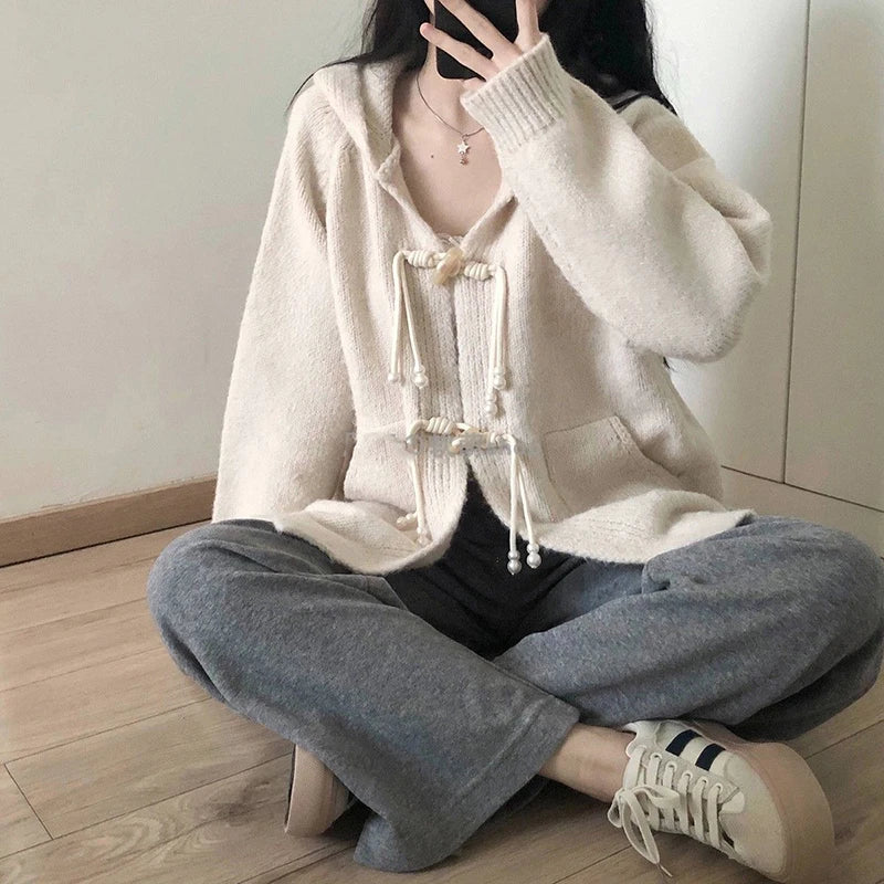 Hooded Knit Jacket