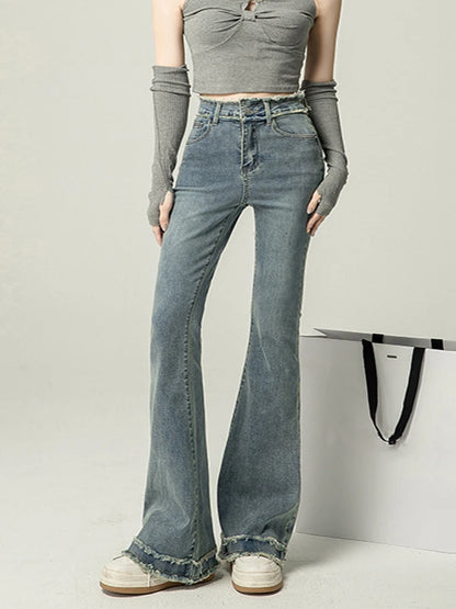 Low Waist Skinny Flare Jean