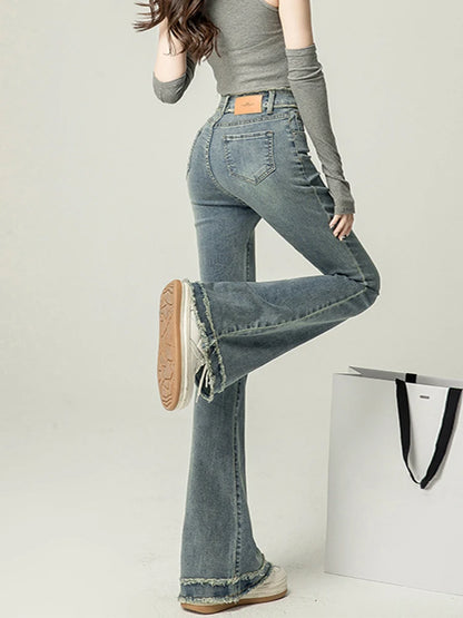 Low Waist Skinny Flare Jean