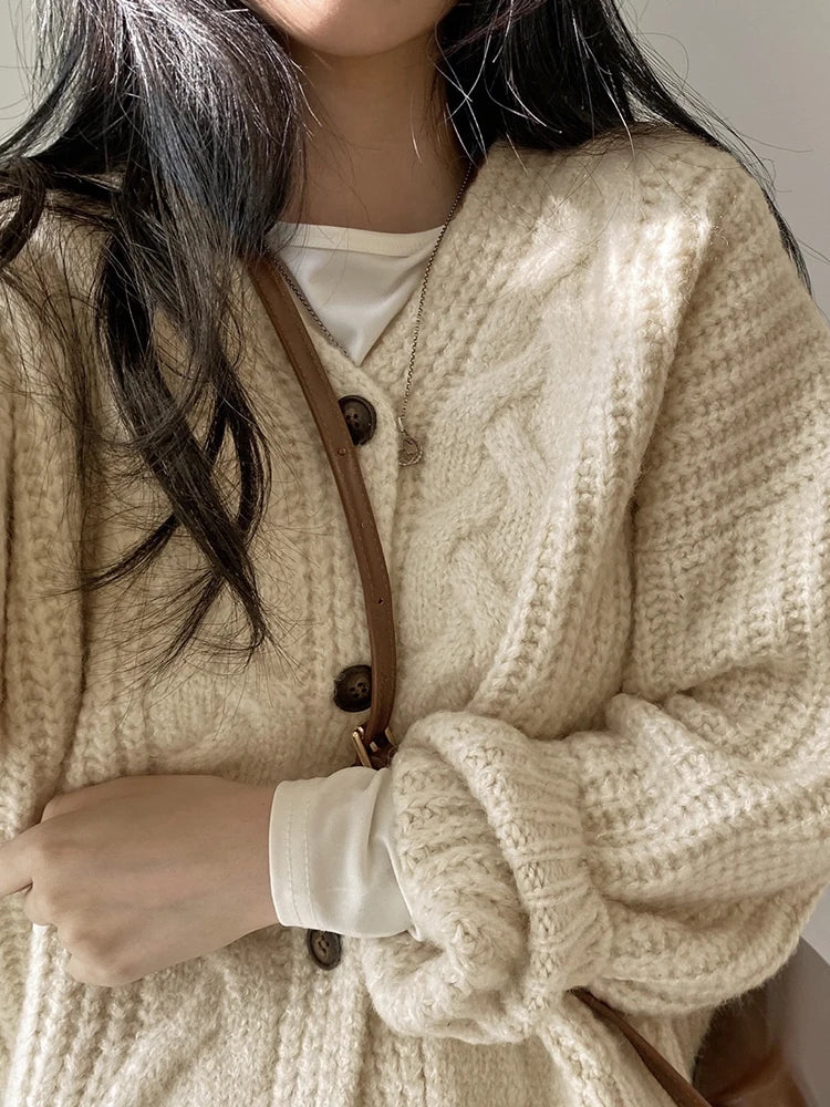 Oversized Knit Sweater Jacket