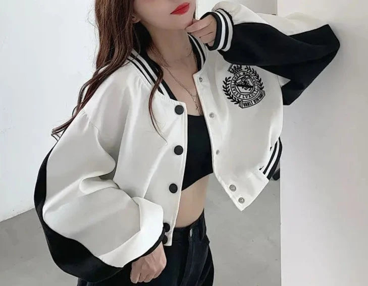 Cropped Varsity Jacket