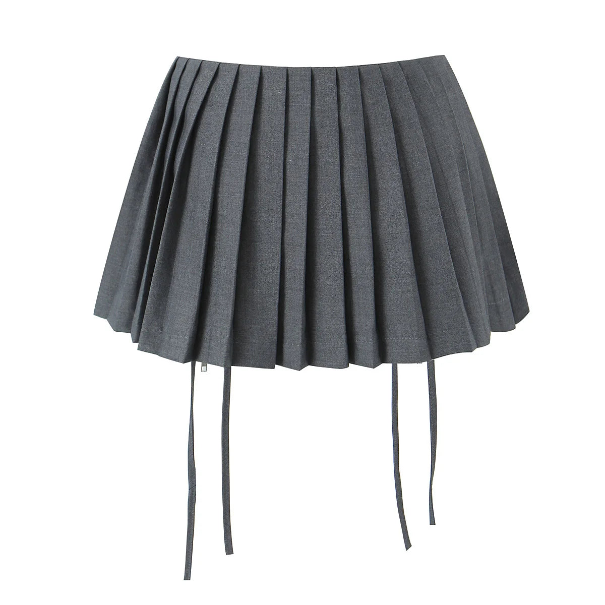 Pleated Bow Mini Skirt