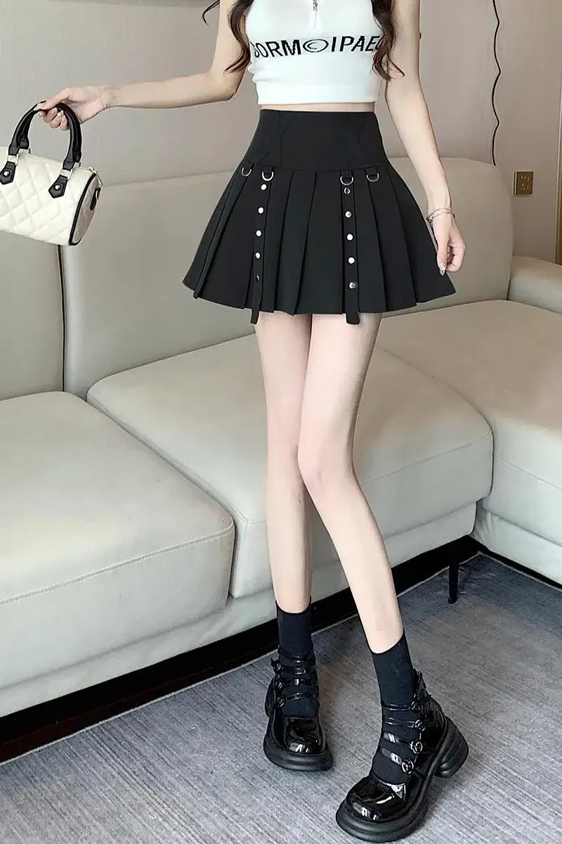 Pleated Mini Skirt