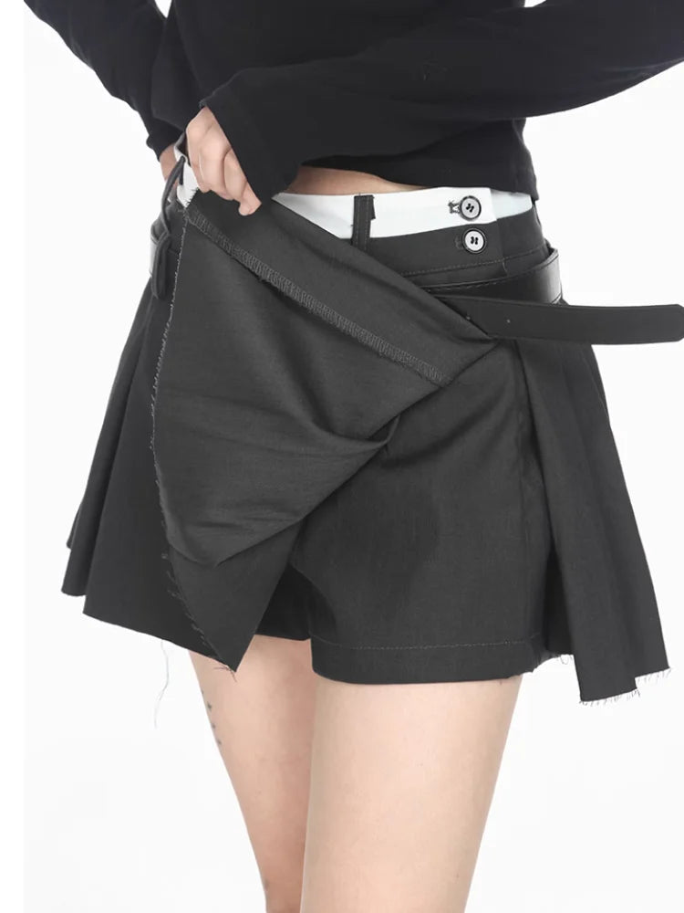 Pleated Mini Skirt