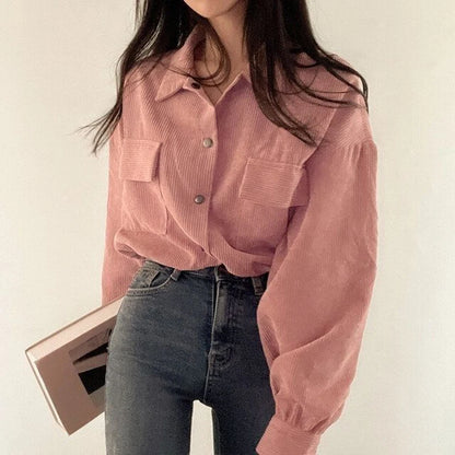 Solid Color Drawstring Cropped Jacket