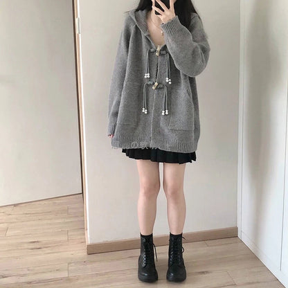 Hooded Knit Jacket