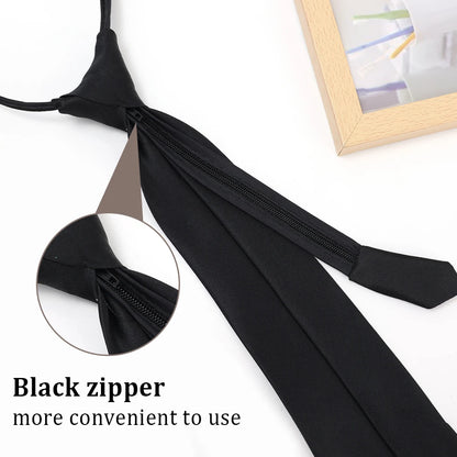 Unisex Simple Black Necktie