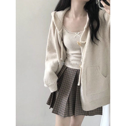 Hooded Knit Jacket