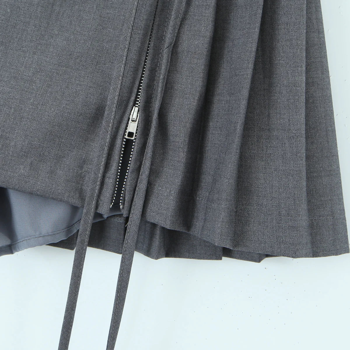 Pleated Bow Mini Skirt