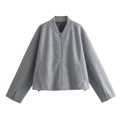 Round Collar Loose Jacket