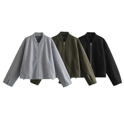 Round Collar Loose Jacket