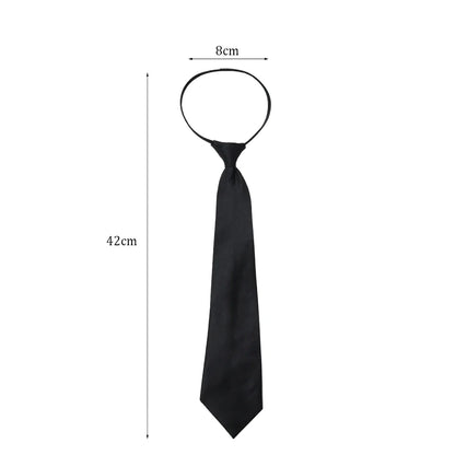 Unisex Simple Black Necktie