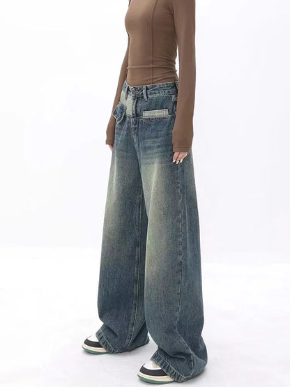 Oversize Mid Waist Jeans